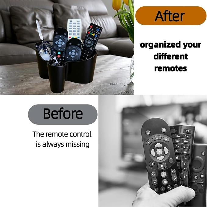 Khakho Flower Shape Remote Control Holder, Desk Organizer Storage Container - Image 5