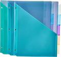 Amazon Basics 5-Tab Dividers for 3 Ring Binder, Two Pocket, Letter Size by AmazonBasics