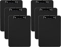 Pack of 6 Plastic Clipboards by DAVISGROUP