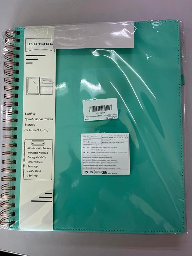 HAUTOCO Spiral Leather Clipboard Folio - Image 2