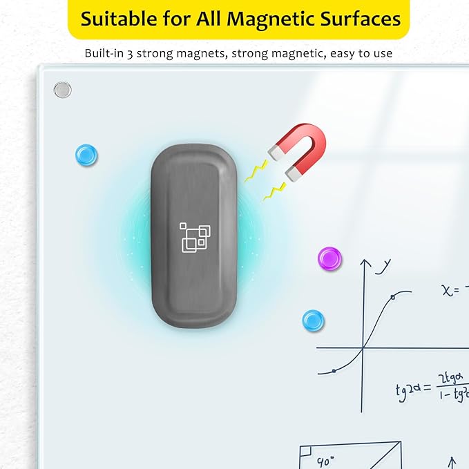 maxtek Dry Erase Eraser, Magnetic White Board Erasers - Image 3