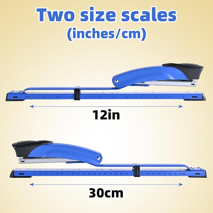 Long Reach Stapler, with 2000 Staples & Stapler Remover Full Strip, 20-25 Sheet - Image 3