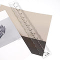Acrylic Paper Tearing Ruler Craft Ruler by UPTTHOW
