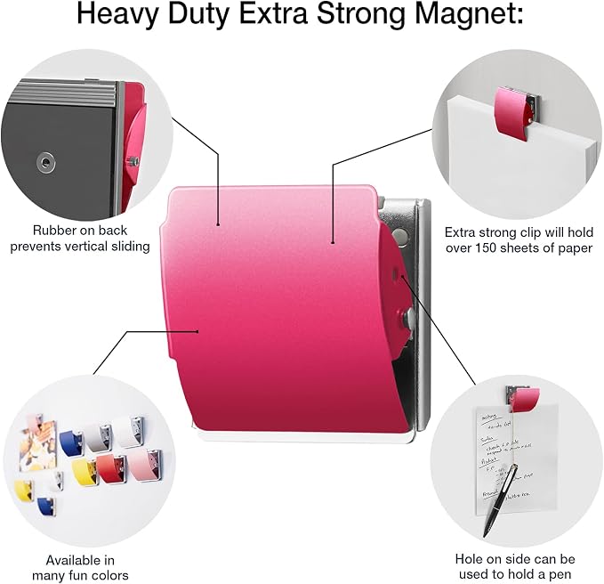 Plus Extra Strong Magnetic Clips, Large 3-Pack - Image 3