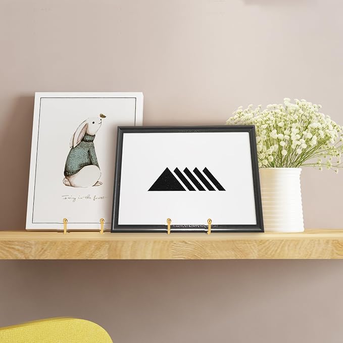 Decolore 8 inch 3 Pack Gold Plate Stands Table Top Easels Plate Holder Display - Image 4