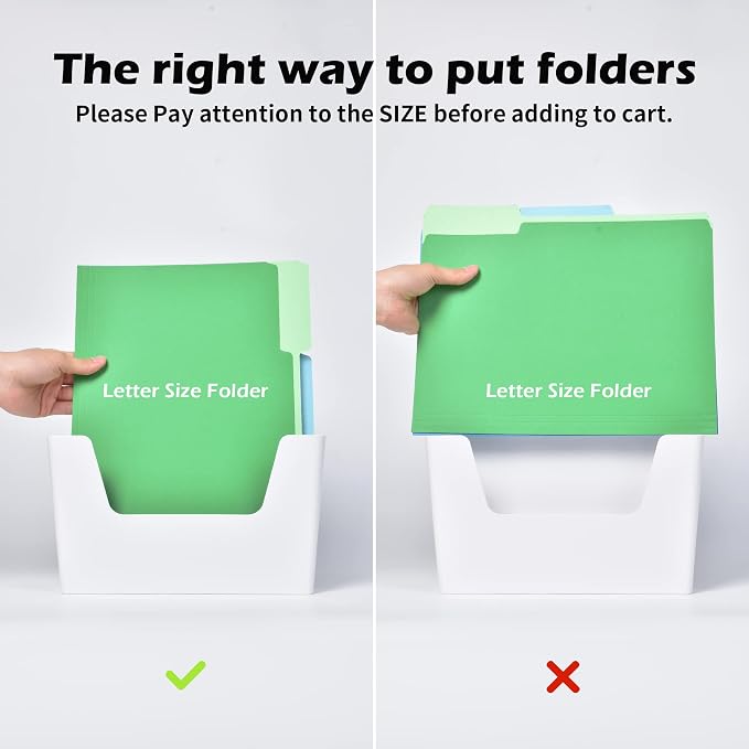 YOHOM Adhesive File Holder Plastic Document Folder Door No Drilling Mount Mail - Image 3
