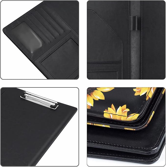 Portfolio Case for Women, Cute Padfolio Cover Folder, Conference/Resume/Legal - Image 5