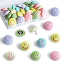Smiley Face Decorative Push Pins, Cute Bulletin Board Push Pins, Thumbtacks by KEYDUACU