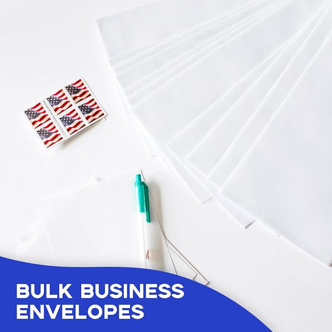 Goefun 100 PCS White Catalog Envelopes 6x9, Self Seal 100 GSM Manilla Envelopes - Image 5