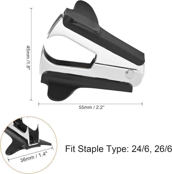 MECCANIXITY Staple Remover Tools, Staplers Puller Steel Jaw - Image 2