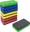 8 Pack Dry Erase Erasers, Magnetic Whiteboard Eraser, 4 Colors White Board by HANWER
