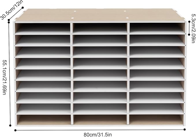 Mailbox for Classroom, 27 Compartments Paper Organizer Storage, 9 Layer Mail - Image 4