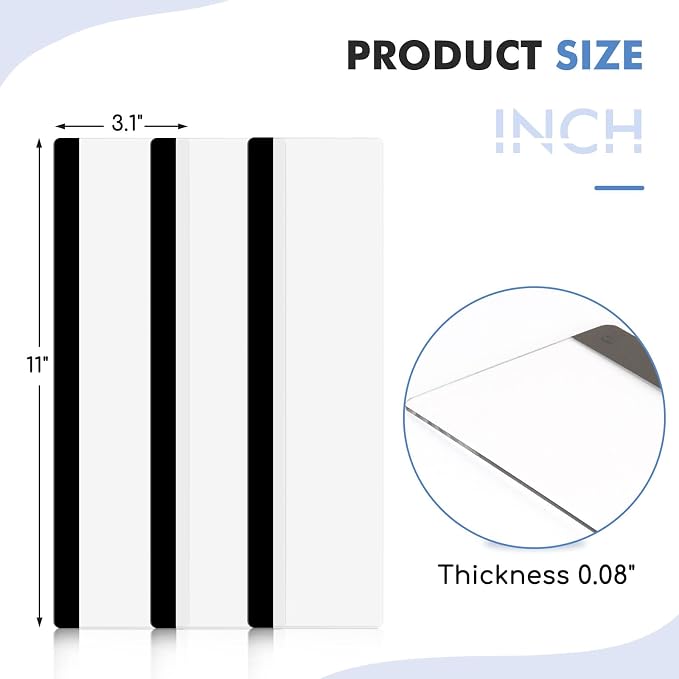 DOLLAR BOSS 3 Pcs 11" x 3.1" Transparent Acrylic Monitor Memo Board | Computer - Image 3