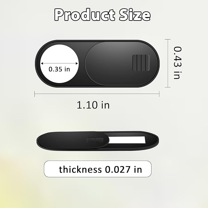 ZUCUCUC Laptop Camera Cover Slide, Camera Cover, 6 Pack Ultra Thin Webcam Cover - Image 3