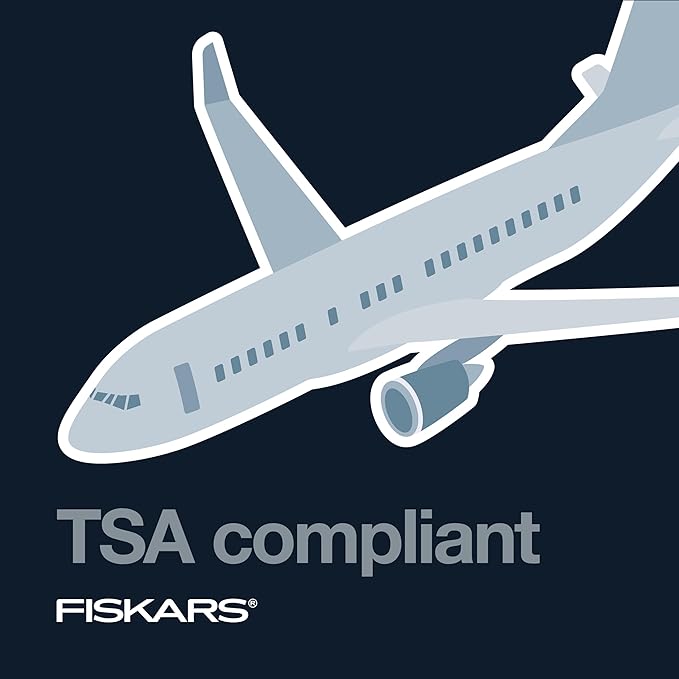Fiskars Travel Folding Scissors, TSA-Compliant, Compact and Portable - Image 6