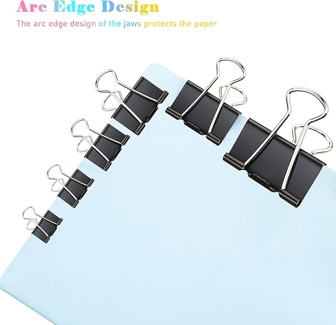 Small Binder Clips, 48 Pack, 3/4 Inch, Standard 19mm, Capacity 0.31 Inch - Image 5