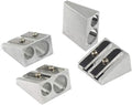 Pencil Sharpeners Manual Twin Metal Dual Sharpening Blade Double Holes by WEKOIL