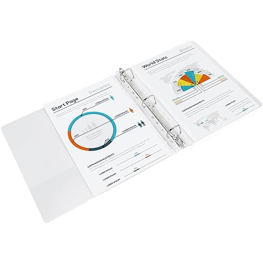 Amazon Basics 3 Ring Binders, 1.5 Inch D-Ring Organizer - Image 3