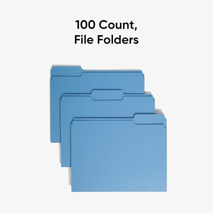 Smead Blue File Folders for Documents, - Image 3
