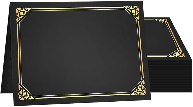 50 Packs Certificate Holders, Certificate Covers by Goiyaor