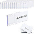 200PCS Basket Bin Labels Clip On, ChanQnTon Clear Plastic Label Holders by ChanQnTon