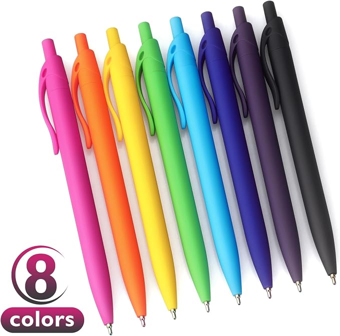 Bribobo Ballpoint Pens Black Ink Pens Medium Point Retractable Ballpoint Pens - Image 2