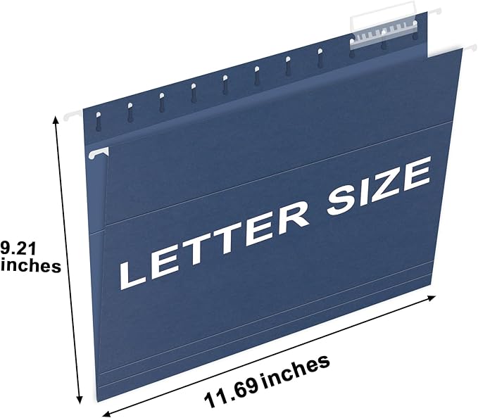HERKKA Hanging File Folders, 60 Pack Reinforced Letter Size Hanging Folders - Image 2