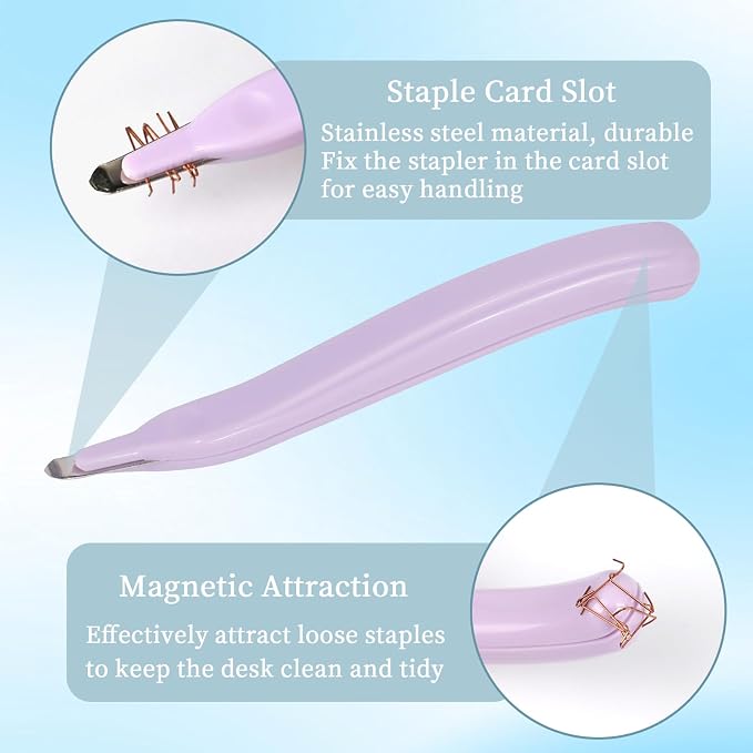 3 Pack Staple Remover Tools, 3 Color Stapler Remover and Staple Puller Set - Image 3