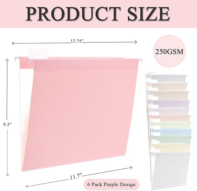 48 Pack Hanging File Folders Letter Size - Image 2
