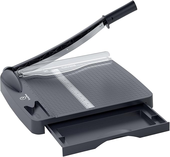 12 Inch Guillotine Paper Cutter, Heavy Duty Paper Cutter & Paper Trimmer by syntpNovo
