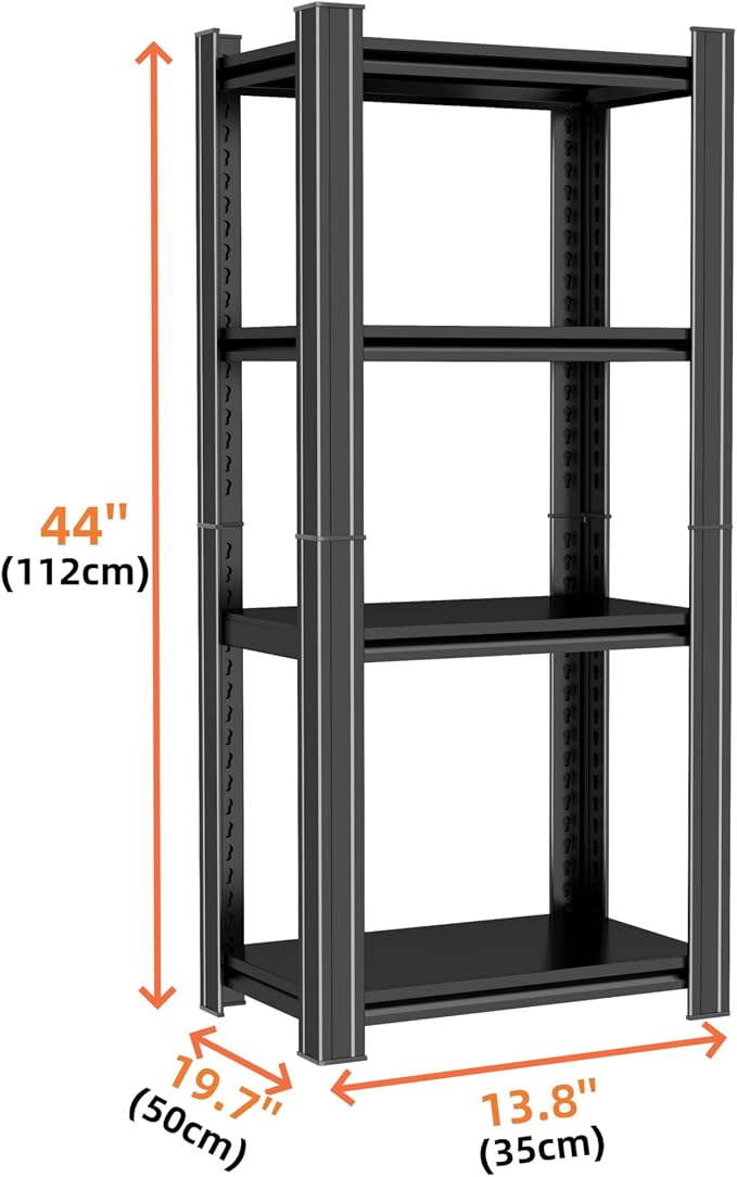 Printer Stand, Heavy Duty 4-Tier Steel Shelving Unit - Image 2