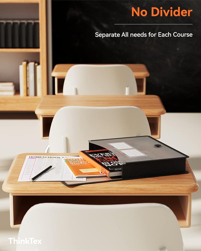 ThinkTex Plastic Expanding File Folders, Transparent Envelopes - Image 4