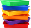 ShineMe Plastic Paper Trays for Classroom, 6 Pack Colorful Classroom Turn in by ShineMe