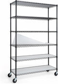 CAPHAUS NSF Heavy Duty Wire Shelving w/Wheels, Leveling Feet & Liners, Storage by CAPHAUS
