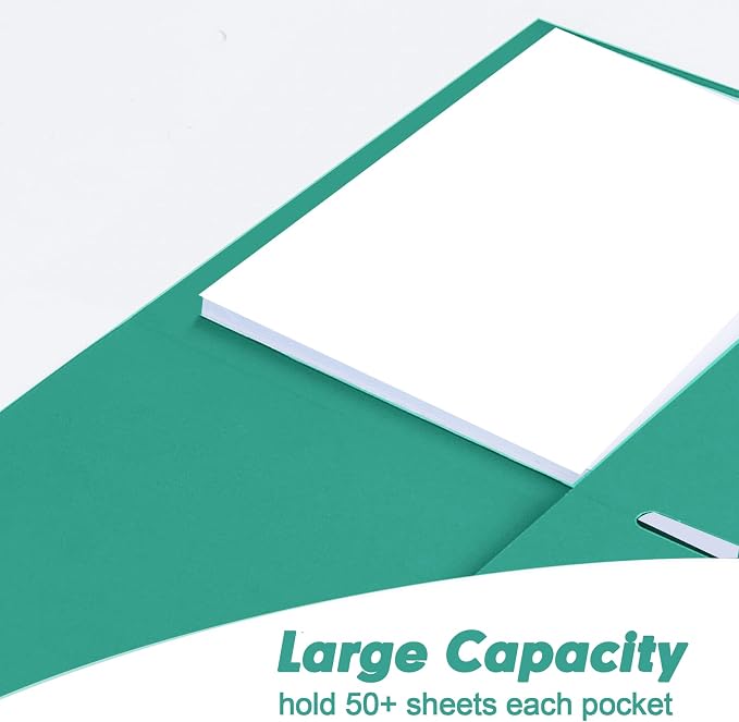 Two Pocket Folders, RAZCC 50 Pack 2 Pocket Folders Fit Letter Size Paper - Image 5