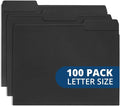 100 Blue Summit Supplies Black File Folders by BlueSummitSupplies