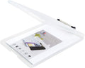 OFFIDIX Clipboard Storage Box Transparent Plastic Paper Clipboard Paper Holder by Offidix