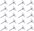 150 Count Push Pins, Flat Thumb Tacks Steel Point and Clear Plastic Head by DEEINN