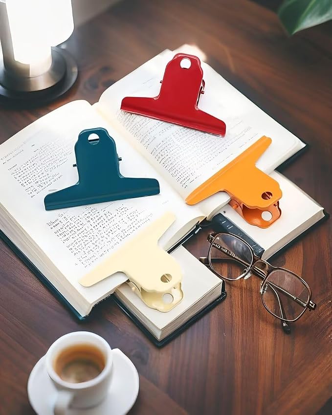 2PCS Extra Large Binder Clips Metal Bulldog Clip Large Paper Clamp Holder - Image 8