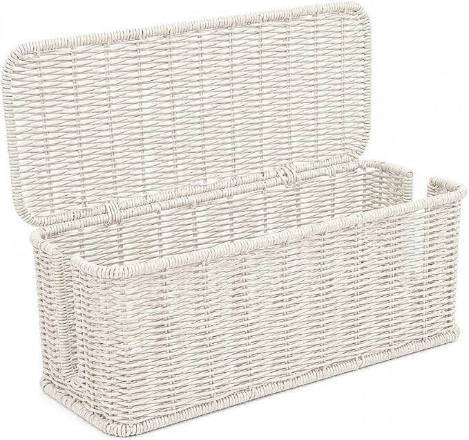 Cable Management Box, Handmade Rattan Cable Organizer by Cantalop