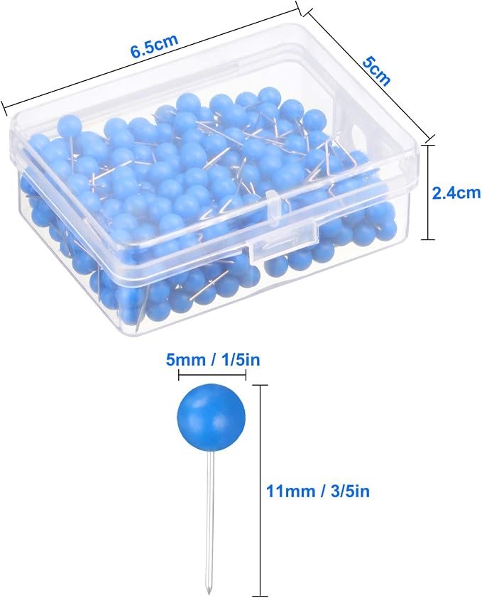 Map Tacks Push Pins Small Size 300 Packs - Image 3