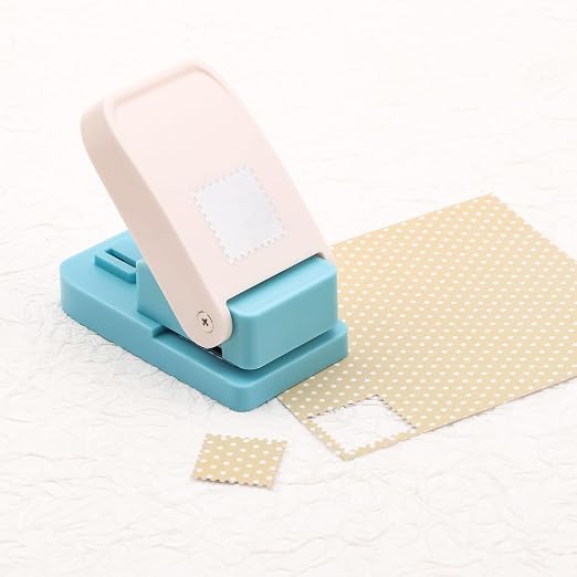 BAOFALI 2Pcs/Set Stamp Puncher 1.25x1.5 Inch & 1 Inch Square Postage Stamps - Image 8