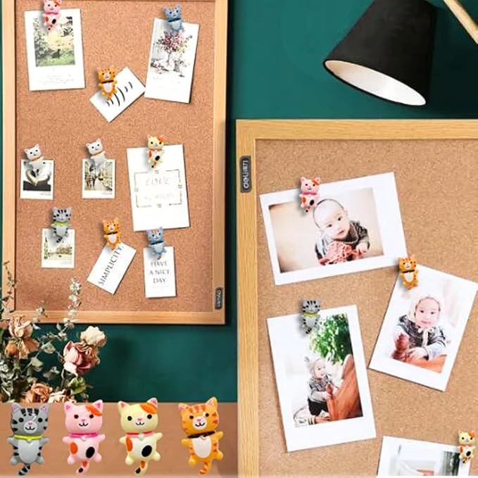 30 pcs Cute Cat Creative Push Pin Cute Decorative Thumbtacks Photo Memo Note - Image 3