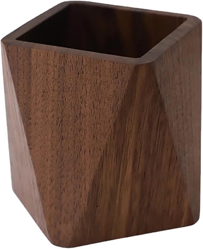 Black Walnut Wooden Pencil Box by Soseelnee