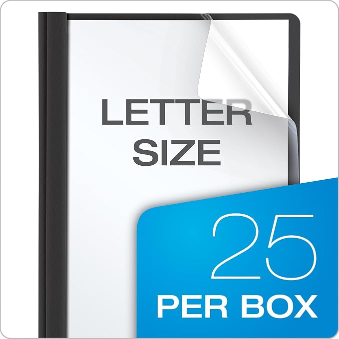 Oxford Clear Front Report Covers, Letter Size, 25 per Box - Image 9