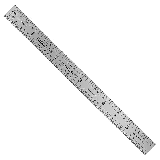 PEC Tools Made in USA Machinist Rule, Markings 1/10" - Image 2