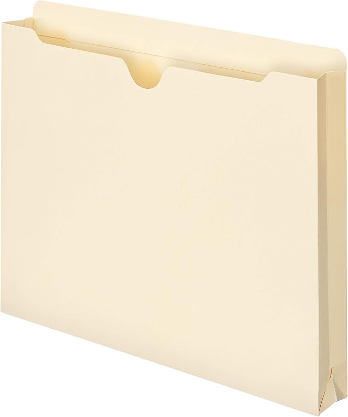 Smead File Jacket, Reinforced Straight-Cut Tab, 1-1/2" Expansion, Letter Size - Image 4