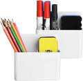 Marbrasse Magnetic Dry Erase Marker Holder, Pen and Eraser Holder by Marbrasse