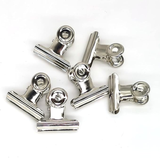 Otylzto 48PCS Bulldog Clips Silver 1.25 Inches, Mini Binder Clips, Metal Paper - Image 4