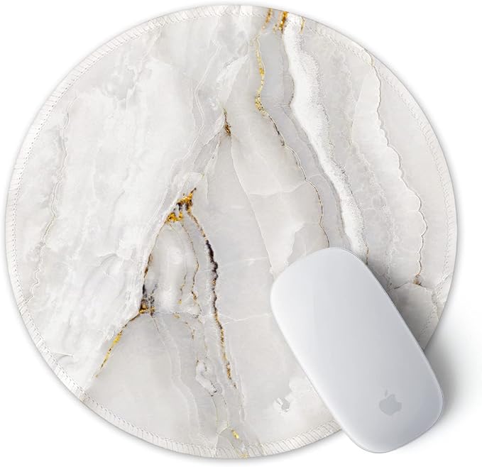 ITNRSIIET Round Mouse Pad with Stitched Edge Premium-Textured Waterproof - Image 2